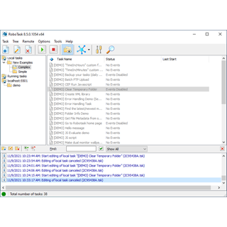 RoboTask - Main Window Screenshot