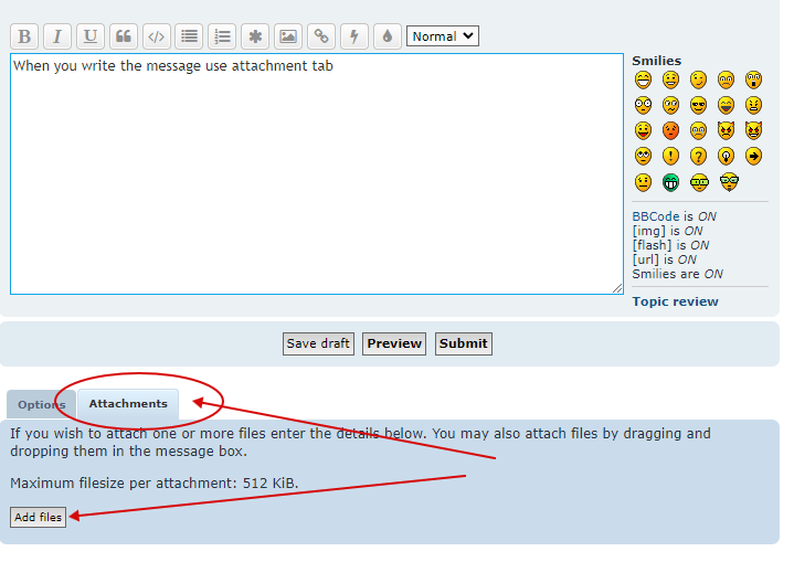 How to attach some screenshot