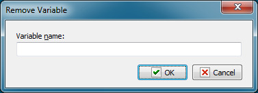 VariablesRemove